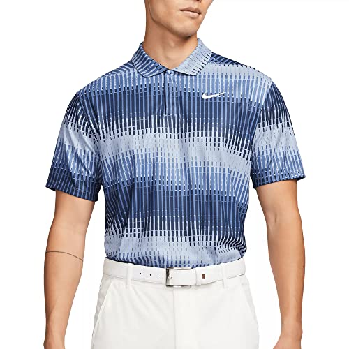 Nike Mens Dri-FIT Polo Golf Shirt ADV Tiger Woods TW Collection (as1, Alpha, l, Regular, Regular, Ashen Slate/Black/White)