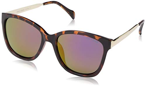 Cole Haan Women's CH9001 Polarized Square Sunglasses, Tortoise, One Size