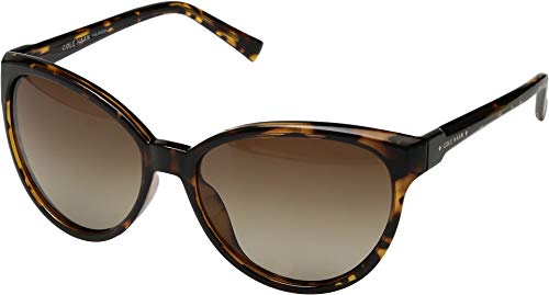 Cole Haan Women's CH7046 Polarized Cat Eye Sunglasses, Tortoise/Brown Gradient, One Size