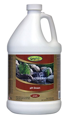 EasyPro Pond Products EPHD128 pH Down - Safe Effective Way to Lower pH in Your Pond - Maintain a Healthy, Balanced Ecosystem and Reduces Pond Maintenance - Treats Fresh or Salt Water - 1 gallon 128 oz