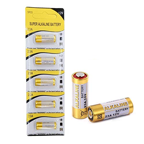 Cotchear A23 12V Alkaline Battery 23A 12 Volt A23 E23A MN21 Replacement Batteries 0% Hg (5Pcs)