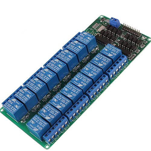 ACEIRMC 5V 16-Channel Relay Interface Board Module Optocoupler LED LM2576 Power for Arduino DIY Kit PiC ARM AVR