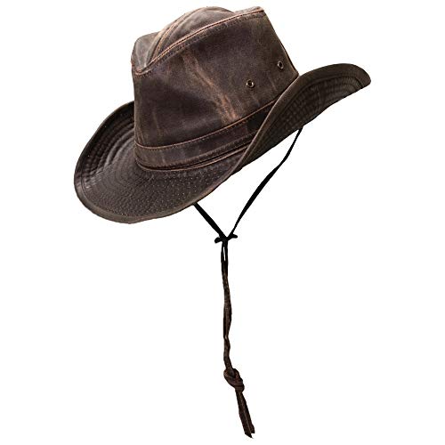 Dorfman Pacific Men's Band Binding Hat,Brown,Large