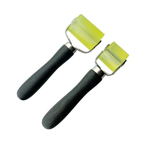 2Pcs Car Vehicle Sound Deadener Application Rolling Wheel Roller 2" and 1.2"