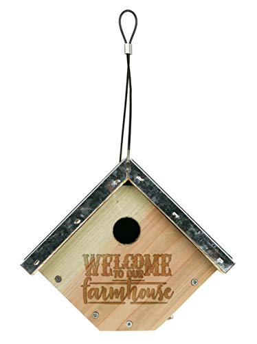 Wild Wings WWGH1-DECO Galvanized Weathered Cedar Wren House