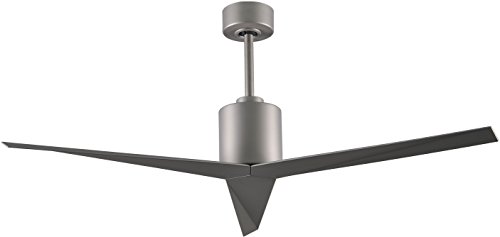 Matthews EK-BN-BN Eliza Outdoor/Indoor Wet Location 56" Ceiling Fan with Remote & Wall Control, 3 Blades, Brushed Nickel