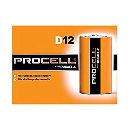 Duracell PGD PC1300 Procell Battery, Alkaline, D Size (Pack of 12)