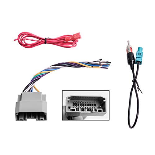 RDBS Car Stereo Wiring Harness Fit for 2006-2016 Dodge, 2008-2016 Jeep, 2004-2016 Chrysler Modles Radio Wire with Antenna Adapter Connector