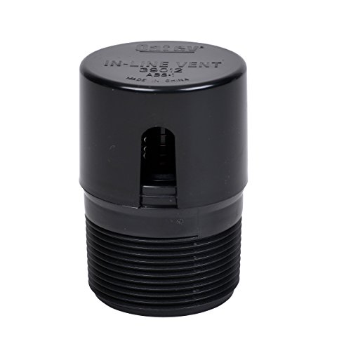 Oatey 39012 ABS In-Line Vent, Black, 1-1/2 Inch (Pack of 1)