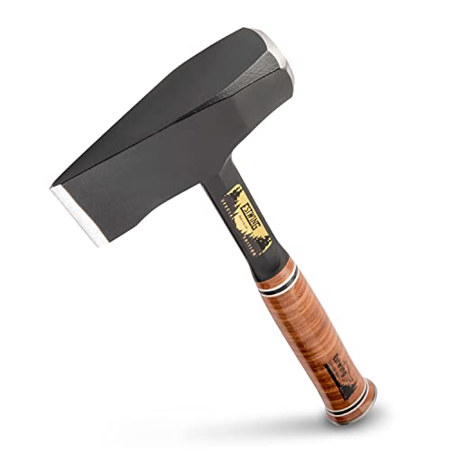 ESTWING Special Edition Fireside Friend Axe - 14" Wood Splitting Maul with Forged Steel Construction & Genuine Leather Grip - EFF4SE