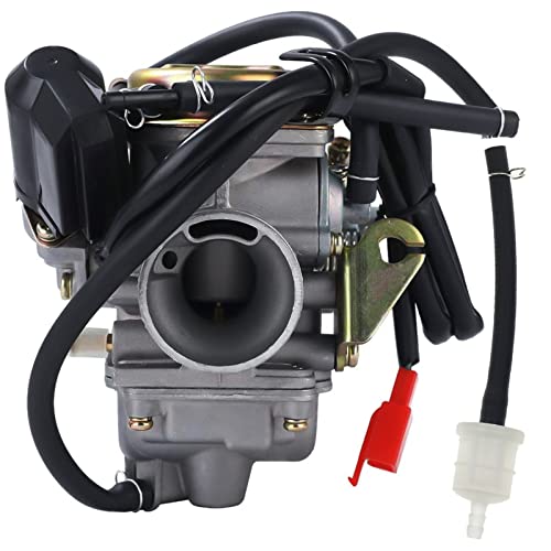 GLENPARTS 24mm Carburetor FOR Howhit Scooter GY6 150cc Go Kart Carb E-Ton Viper 150