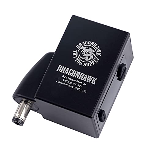 Dragonhawk Wireless Tattoo Battery Power Supply Lightweight Small Lcd Display Screen for Tattoo Pen Machine (DC)