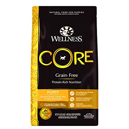 Wellness CORE Natural Grain Free Dry Dog Food, Puppy, 4-Pound Bag