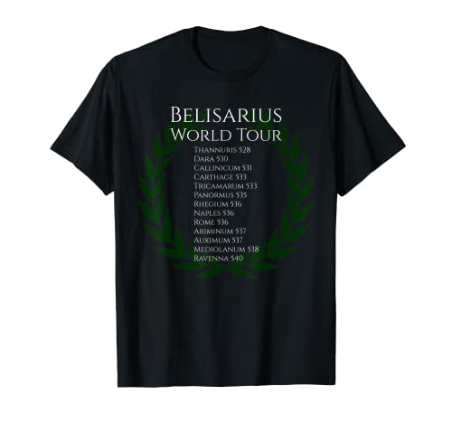 Byzantine Belisarius World Tour Medieval Roman History T-Shirt