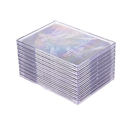 UTCTBC Trading Card Sleeves Top Loaders 20 pcs Hard Acrylic Card Protector Clear Card Brick + 5 Display Stand Fit for Standard Sports Cards,Baseball Card Holder Cases Collectibles