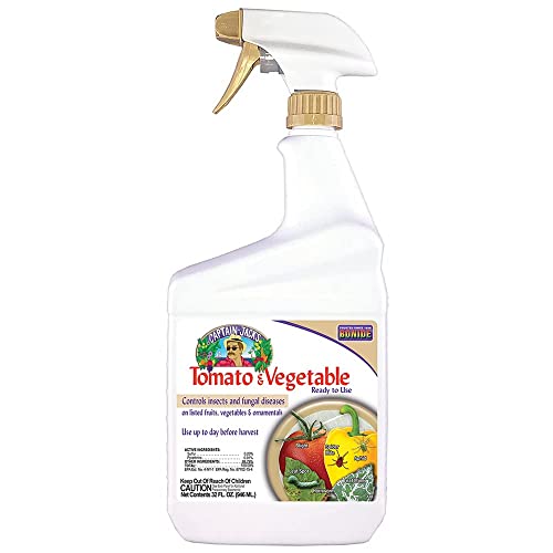 Bonide Captain Jack's Tomato & Vegetable Spray, 32 oz Ready-to-Use Spray, Insect & Disease Control for Organic Gardening