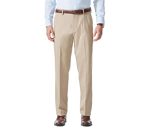 Dockers Men's Relaxed Fit Comfort Pants, British Khaki, 44W x 32L