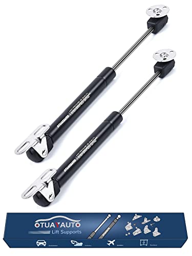 OTUAYAUTO 10 Inch Gas Strut - 200N/45Lb Universal Lift Support - for Lid Support Chest, Tool Box, Hydraulic Spring, Toy Box Hinges, Sentry Safe, Cabinet Spring Opener (Pack of 2)