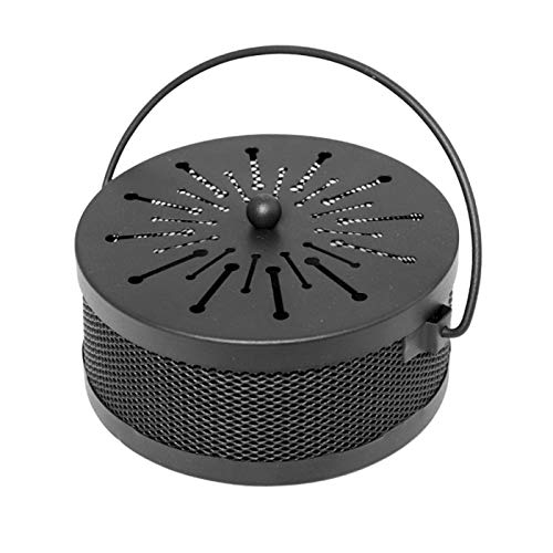 A&M Tech Black Mosquito Coil Holder Incense Coil Burner Indoor Outdoor Camping Use Portable Mosquito Repellent Coil Holder Incense Burner Holder 6.2 Inches Diameter