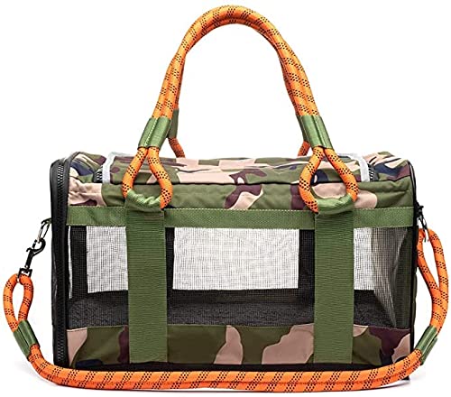 ROVERLUND Airline Compliant Pet Carrier, Travel Bag & Car Seat. Includes Leash. Stylish. Durable. Two Sizes for Most Pets up to 20lbs.