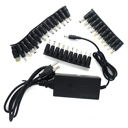 Padarsey Universal AC Power Adapter Charger 96W with 34 pcs Adapters 12V-24V Compatible for Notebook Acer Asus Toshiba Dell Lenovo IBM HP Compaq Samsung Sony Gateway Fujitsu Mobile Phone DVD LCD