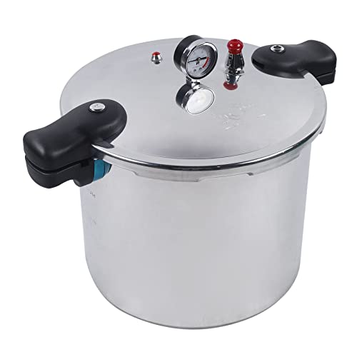 Pressure Cooker ,23 Quart Pressure Canner Aluminium with Steam Guage 22L Thickened Explosion-proof Sealing Cookware