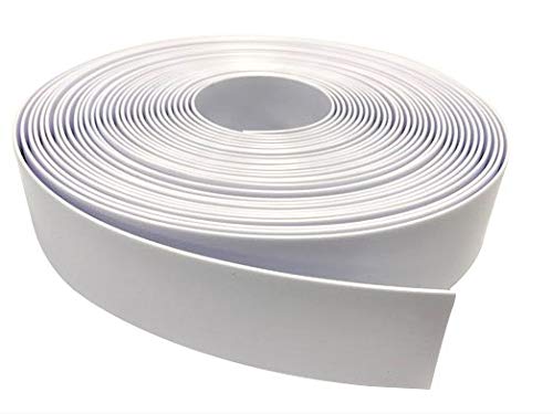 2" Wide x 200' Roll Vinyl Strap for Patio Pool Lawn Garden Furniture- Make Your Own Replacement Straps. (201 White)