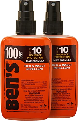 Ben's 100 Tick and Insect Repellent Pump 3.4 Fl Oz 2 Pack