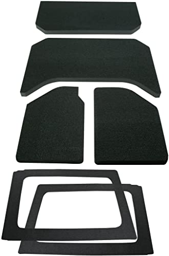 Design Engineering 50290 Black Original Boom Mat Sound Deadening HeadLiner Kit Compatible with 4-Door Jeep Wrangler JK (2011-2018)