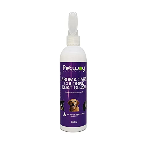 Petway Petcare Dog Cologne Spray For Dogs and Puppies, Long Lasting, Lavender & Chamomile Aroma Care Coat Gloss Deodorizing and Grooming Spray, Natural Cologne For Grooming Our Pets, 250 ml