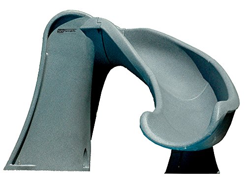 S.R. Smith 698-209-58124 Cyclone Right Curve Pool Slide, Gray Granite