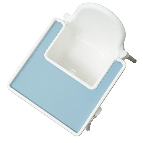 Ireka Baby Placemat Compatible with IKEA High Chair Antilop Tray Placemat Accessories, Chabchabi (Powder Blue)