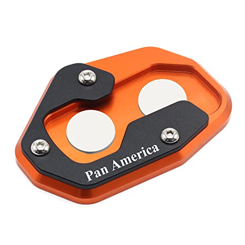 LVOUP New 2021 FOR Harley-Davidson Pan America RA1250 CNC Kickstand Side Stand Enlarge Extension Foot Pad Support PAN AMERICA 1250(orange) LVOUP-0105