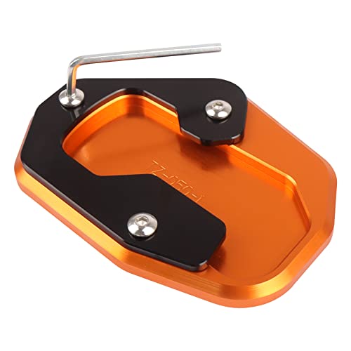 Worldmotop Motorcycle Kickstand Pad Enlarger Extension Side Stand Plate Pad Compatible with Harley PAN AMERICA 1250 1250S RA1250 S 2021 2022 (orange)