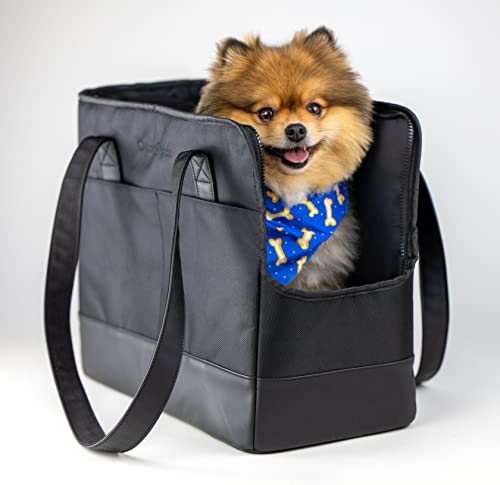 Pet Carrier for Small Dogs Cats and Puppy from OSKAR&FRIENDS | Sturdy Dog Tote Bag | Vegan Dog Purse | Cat Carrier Purse | Dog Carriers for Small Dogs | Everyday Pet Tote for Pets Under 15lbs
