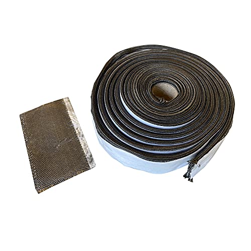 LavaLock Wire Mesh Gasket Kit for Kamado Joe / BGE - 1-1/4" X 150 in. Flat BBQ smoker gasket Self Stick with Seam Tape