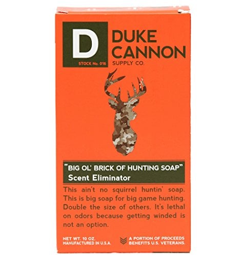 Duke Cannon Big 'Ol Brick of Hunting Soap, Scent Eliminator, 10oz
