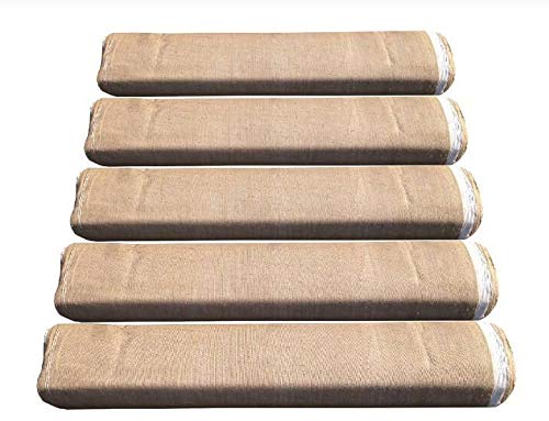 Sandbaggy Curelap Burlene | Concrete Curing Blanket | 100 Ft x 10 Ft Roll | Provides Slow Curing Process to Increase Concrete Strength | Great for Highway/Bridge & Retaining Walls (5 Rolls)