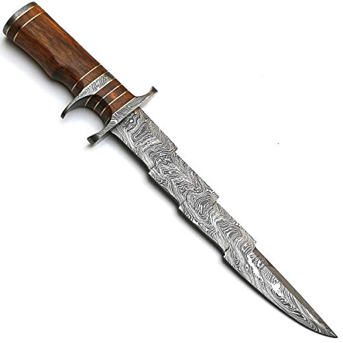 PAL 2000 KNIVES 15 Inches - Sub Hilt - Handmade Damascus Steel, Knife With Sheath Twist Pattern - SRJN-9157