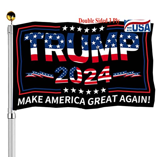 Trump 2024 Flag Make America Great Again 3x5 Outdoor-Donald Trump MAGA Flags Double Sided Flags 3 Ply Heavy Duty with 2 Brass Grommets for Outside Oudoor