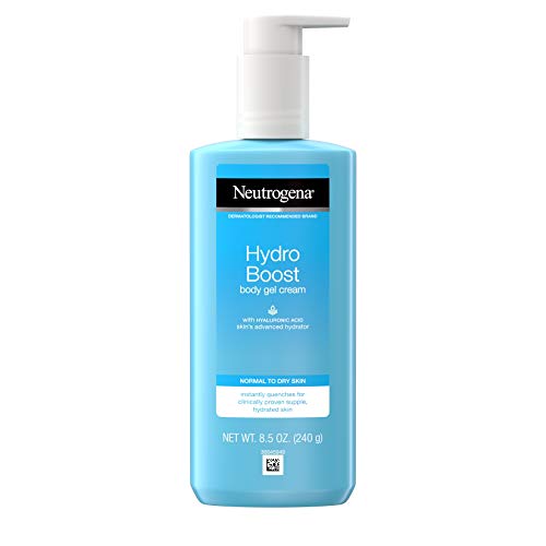 Neutrogena Hydro Boost Hydrating Body Gel Cream with Hyaluronic Acid, Non-Greasy and Fast Absorbing Cream for Normal to Dry Skin, Paraben-Free, 8.5 oz (Pack of 12)