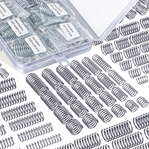 Compression Springs Assortment, Stainless Steel Springs, Spring Assortment for Shop and Home Repairs (40 Different Sizes, 200)