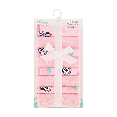 Cudlie Disney Baby Washcloths with Nursery Characters | 8 Pack of Kids Washcloths for Bath | Baby Shower Gifts and Baby Stuff for Newborns