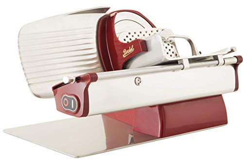 Berkel Home Line 200 Electric Food Slicer, Red, 8 inch Blade, Adjustable Thickness, Kitchen Appliance for Home Use