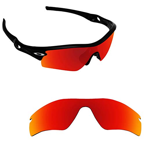 Alphax Fire Red Polarized Replacement Lenses for Oakley Radar Path/Radar Path Asian Fit