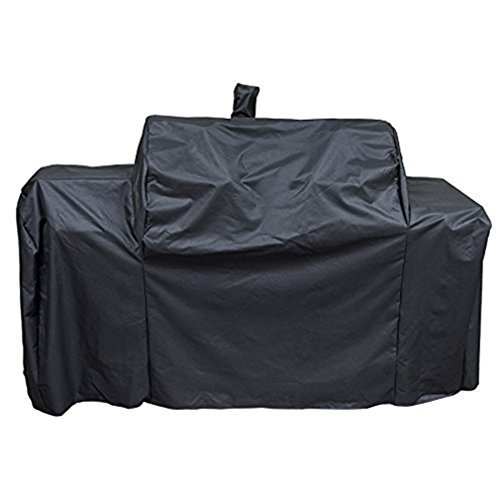 Stanbroil Grill Cover Replacement for Oklahoma Joe's 8899576 Longhorn Grill Combo, Outdoor Charcoal/Smoker/Gas Combo Grill Cover, Offset Smoker Cover, All Weather Protection, Black