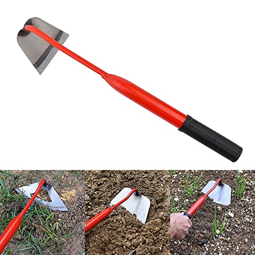 cdbz Small Hand Hoe Hollow,Hoe Garden Tool Hollow Hole,All-Steel Hardened Hollow Hoe Long Handle,Small Hand Hoe Hollow Hoe for Backyard Weeding Loosening Planting Multi-Purpose Tools