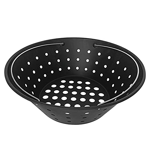 KAMaster Carbon Steel Charcoal Basket Fire Bowl for Large Big Grenn Egg,Ash Basket for L Big Green Egg Accessories Fire Box Bowls Basket for Large BGE,Kamado Grill Joe Classic and Other Similar Grills