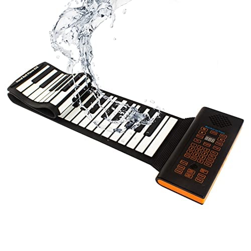 Hami 88 Keys Roll-up Piano Portable Electronic Piano for KidsPT88 Flexible Kid's Foldable Roll Up Educational Electronic Digital Music Piano Keyboard with Recording