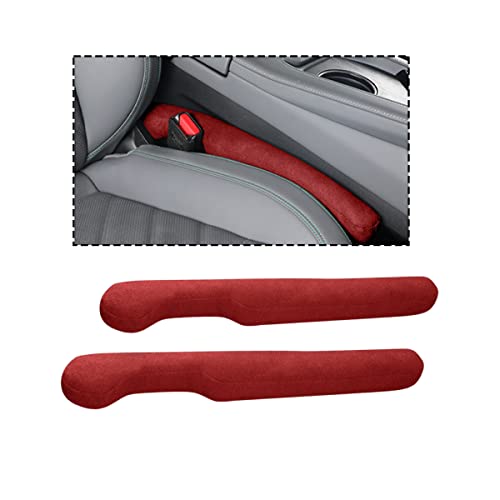 LKAHG Car Seat Gap Filler, 2 Pack Organizer Fill The Gap Between Seat and Console Side, Blocker Stop Things from Dropping Under, Car Accessories Universal Fit for Most Vehicles, SUV, Truck (Red)